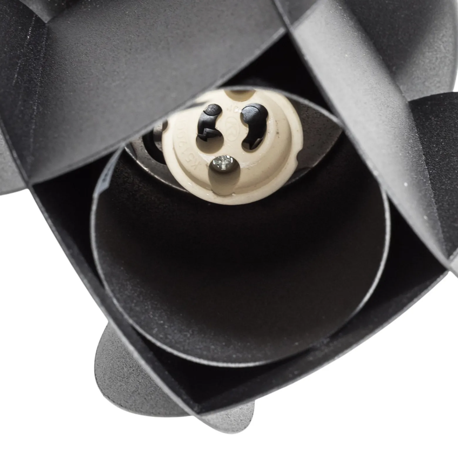 GAMBIT kattokohdevalaisin, musta, Ø 10 cm, metalli, GU10 LED