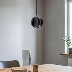 GAMBIT riippuvalaisin, musta, Ø 10 cm, metalli, GU10 LED
