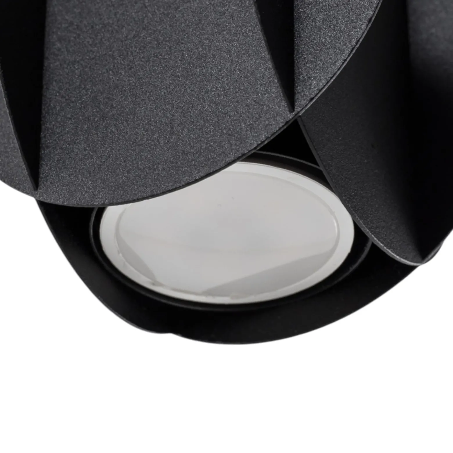 GAMBIT riippuvalaisin, musta, Ø 10 cm, metalli, GU10 LED