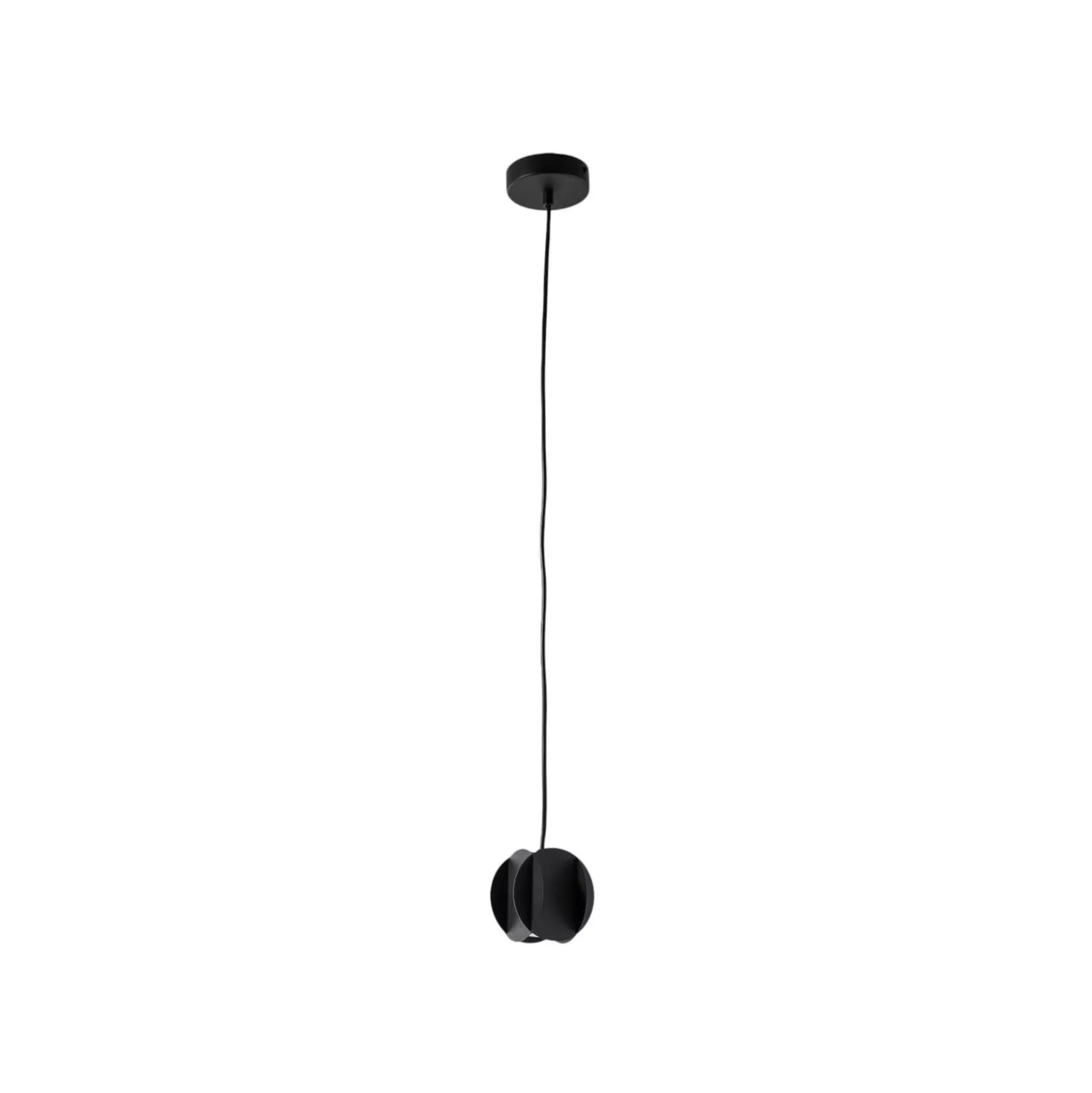GAMBIT riippuvalaisin, musta, Ø 10 cm, metalli, GU10 LED