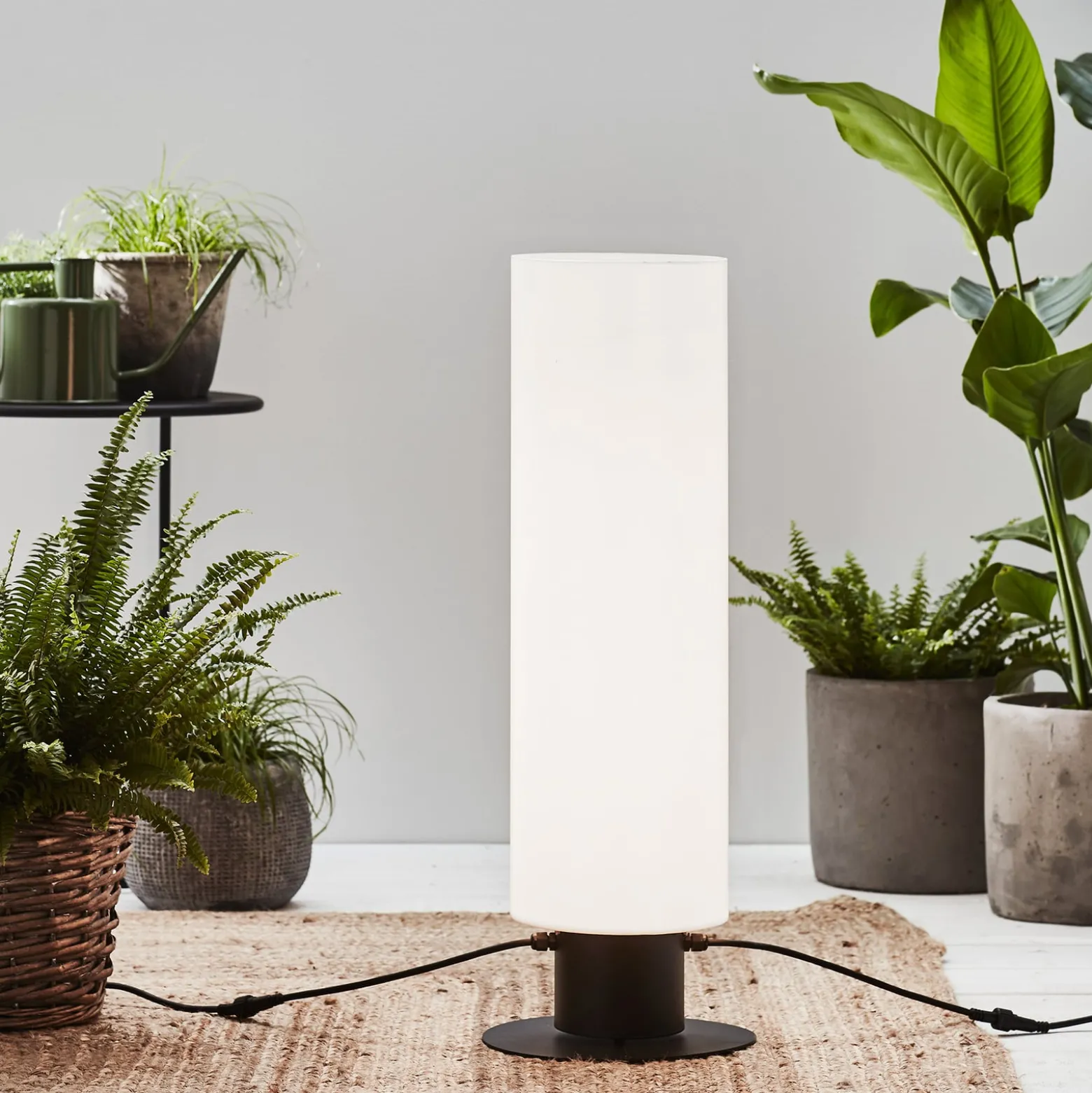 Garden 24 LED-lattiavalaisin Sylinteri, korkeus 70 cm