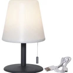 Gardenlight Kreta -LED-pöytävalaisin, akku, 26,5cm