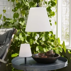Gardenlight Kreta -LED-pöytävalaisin, akku, 26,5cm