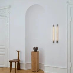 GEJST seinälamppu Radent pistoke, teräksenharmaa, korkeus 70 cm, G13 LED