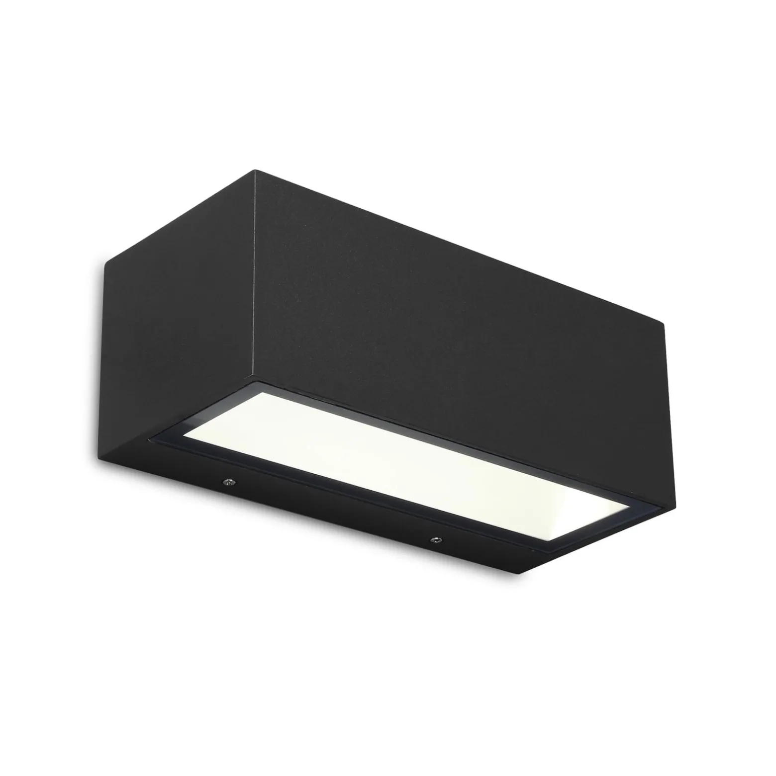 GEMINI-LED-ulkoseinävalaisin, musta, 22 cm, IP54, ylös/alas