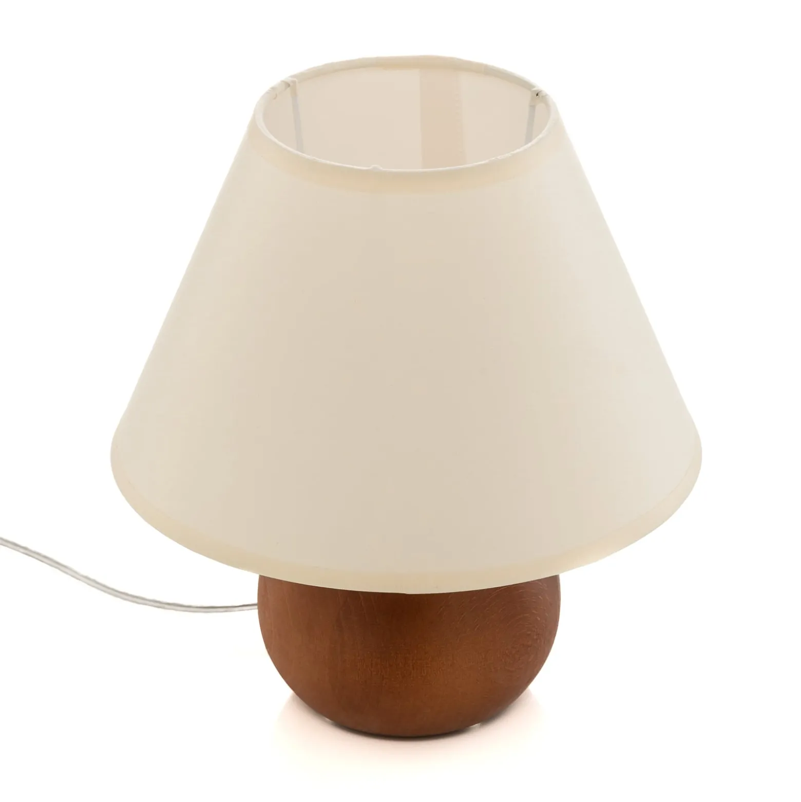 Gill-pöytälamppu, petsattu/valkoinen pyökki, korkeus 24 cm, E27