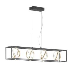 Gisi-LED-riippuvalaisin, CCT, himmennys, 4 lamppua