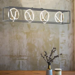 Gisi-LED-riippuvalaisin, CCT, himmennys, 4 lamppua