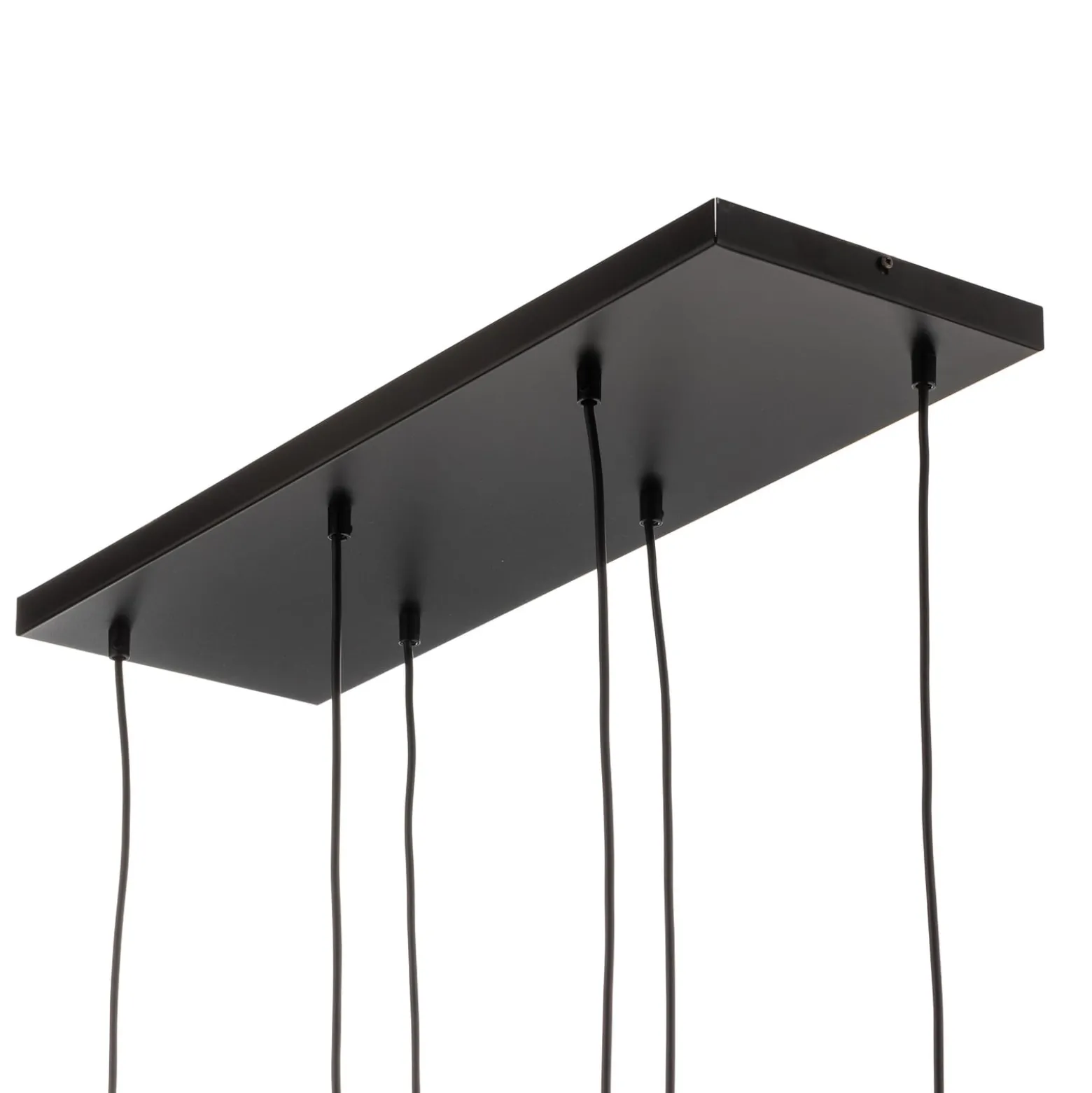 Glassy riippuvalaisin, 6-lamppuinen, musta, grafiitti, lasi, 75 cm