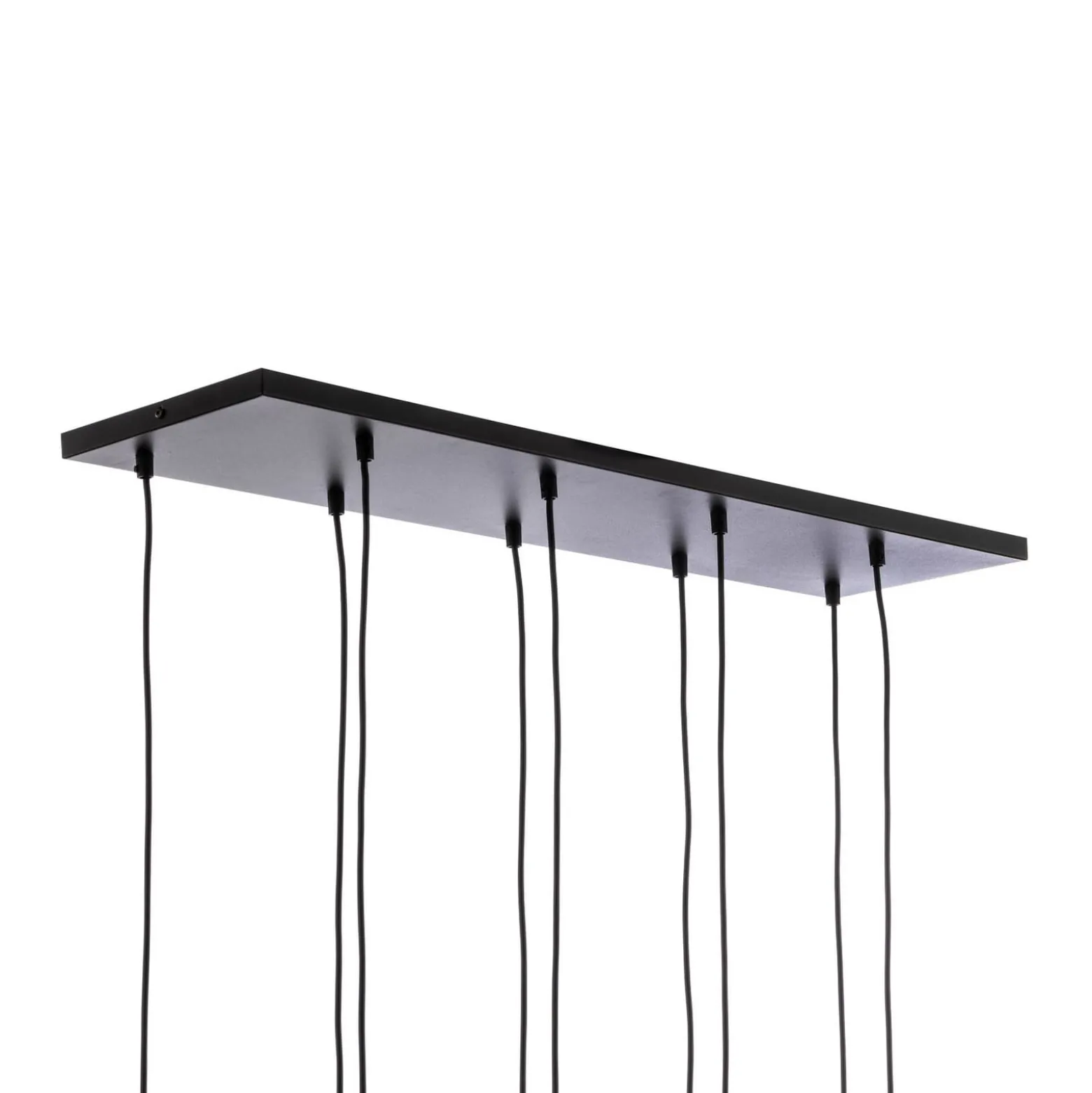 Glassy riippuvalaisin, 9-lamppuinen, musta, grafiitti, lasi, E14