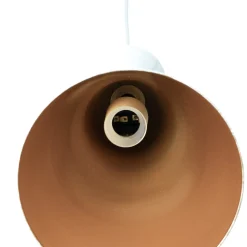 Glenora-riippuvalaisin, valkoinen, Ø 18 cm, metalli, E27