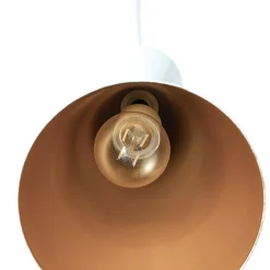 Glenora-riippuvalaisin, valkoinen, Ø 18 cm, metalli, E27