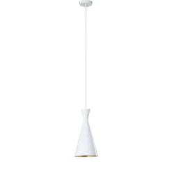 Glenora-riippuvalaisin, valkoinen, Ø 18 cm, metalli, E27