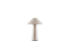 Globen Lighting Cannes-akkupöytälamppu, beige, 26 cm IP44