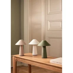 Globen Lighting Cannes-akkupöytälamppu, vihreä, 26 cm IP44