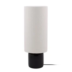 Globen Lighting Florian-lattiavalaisin, valkoinen/musta, korkeus 80 cm