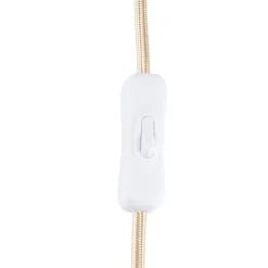 Globen Lightingin Lorenzo-pöytälamppu, beige, korkeus 46 cm, keramiikka