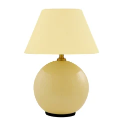 Globen Lighting IRIS-akkupöytälamppu, keltainen/keltainen, korkeus 23 cm
