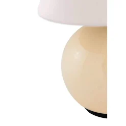 Globen Lighting IRIS-akkupöytävalaisin, kermanvärinen, korkeus 23 cm
