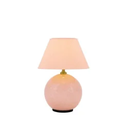 Globen Lighting IRIS-akkupöytävalaisin, ruusukulta, korkeus 23 cm