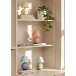 Globen Lighting IRIS-akkupöytävalaisin, sininen, korkeus 23 cm