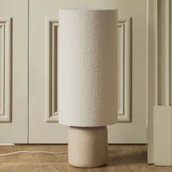 Globen Lighting lattiavalaisin Florian, valkoinen/beige, korkeus 80 cm