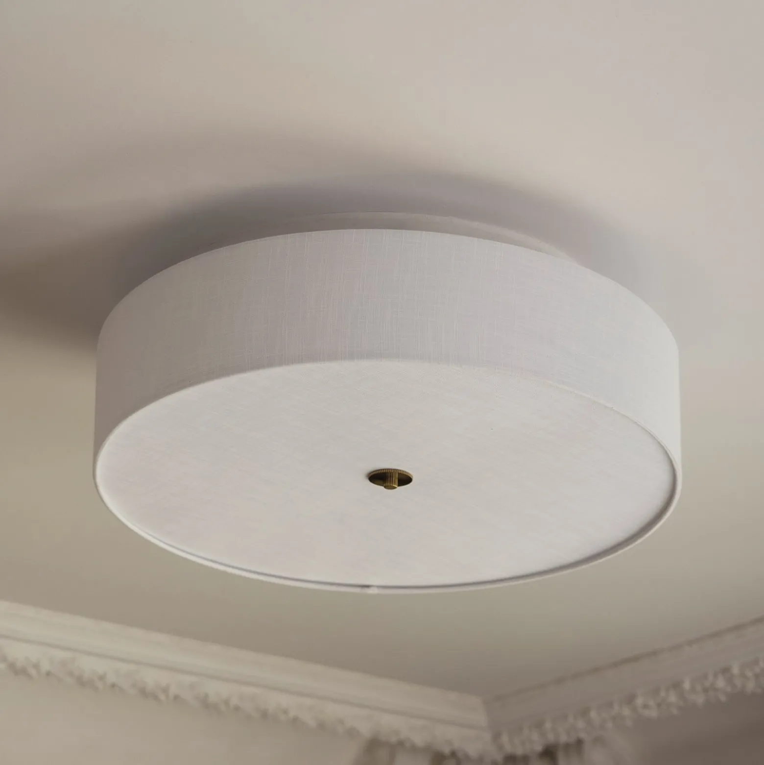 Globen Lighting Noah -kattovalaisin, halkaisija 65 cm, valkoinen