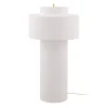 Globen Lighting Noah-lattiavalaisin, valkoinen, korkeus 88 cm, tekstiili