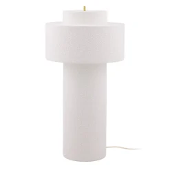 Globen Lighting Noah-lattiavalaisin, valkoinen, korkeus 88 cm, tekstiili