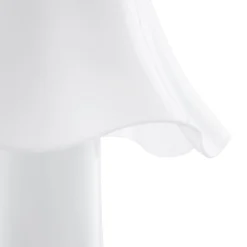 Globen Lighting -pöytälamppu Bello, valkoinen, korkeus 30 cm, lasi/metalli