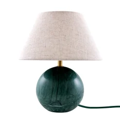 Globen Lighting pöytälamppu Castello, vihreä/beige, korkeus 28 cm
