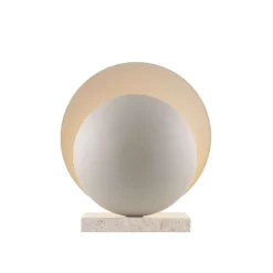 Globen Lighting pöytälamppu ORBIT, beige, korkeus 32 cm
