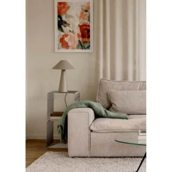 Globen Lighting pöytävalaisin Cannes, beige, korkeus 40 cm