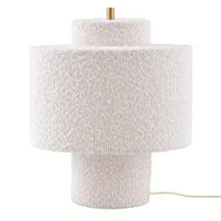 Globen Lighting pöytävalaisin Noah, valkoinen, korkeus 31 cm, tekstiili