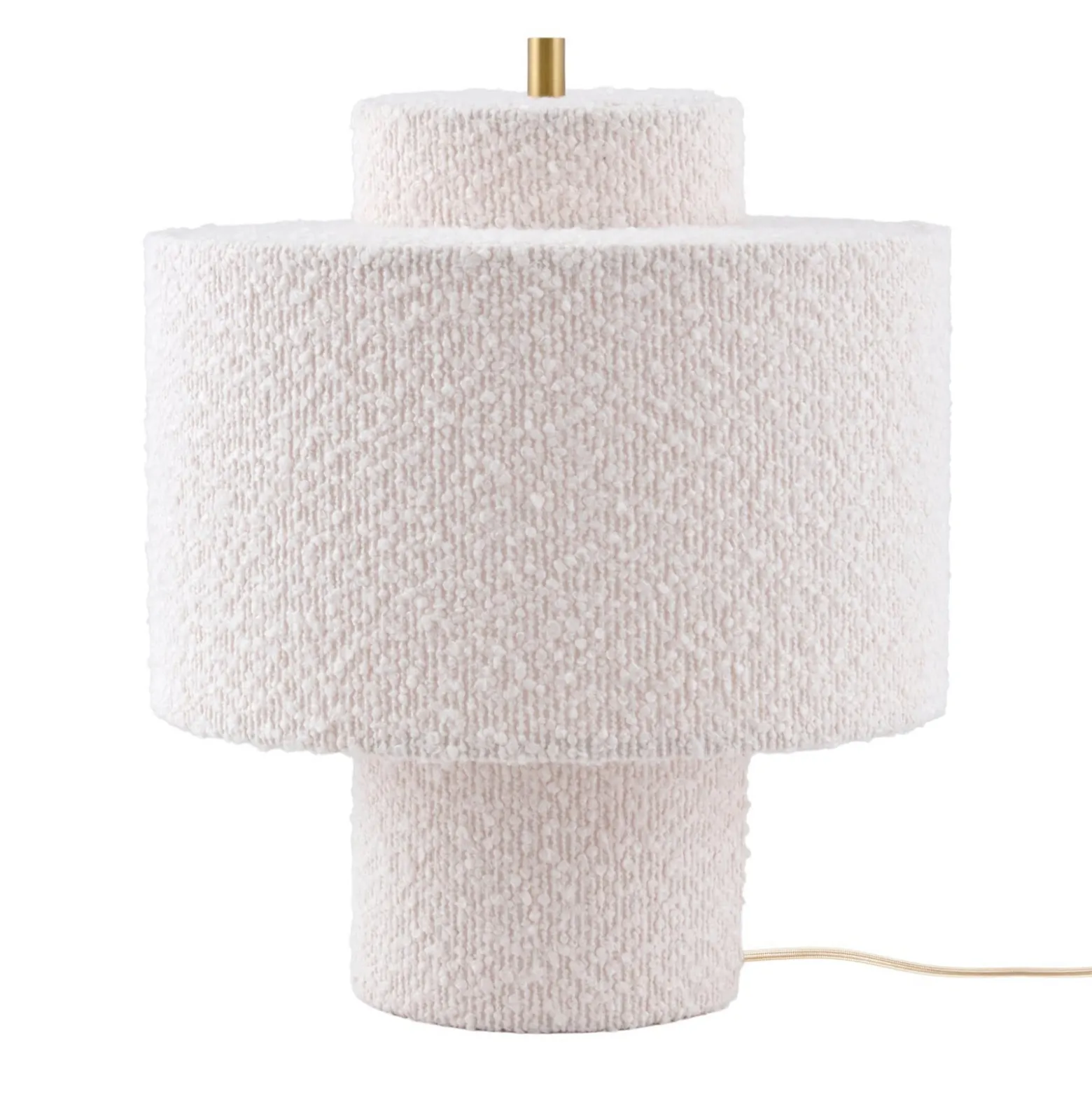 Globen Lighting pöytävalaisin Noah, valkoinen, korkeus 31 cm, tekstiili