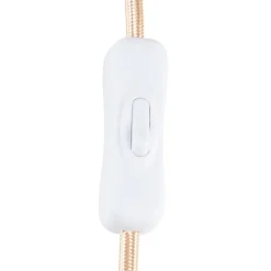 Globen Lighting pöytävalaisin Noah, valkoinen, korkeus 31 cm, tekstiili