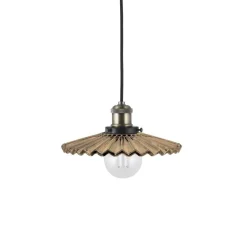 Globen Lighting riippuvalaisin COBBLER, ruskea, Ø 25 cm