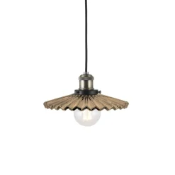 Globen Lighting riippuvalaisin COBBLER, ruskea, Ø 25 cm