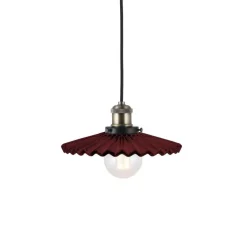 Globen Lighting riippuvalaisin COBBLER, tummanpunainen, Ø 25 cm