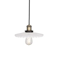 Globen Lighting riippuvalaisin COBBLER, valkoinen, Ø 25 cm