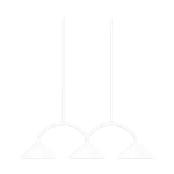 Globen Lighting riippuvalo CURVE 3, valkoinen, 3-lamppuinen, 95 cm