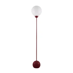 Globen Lighting Ripley -lattiavalaisin, viininpunainen lasi, 144 cm