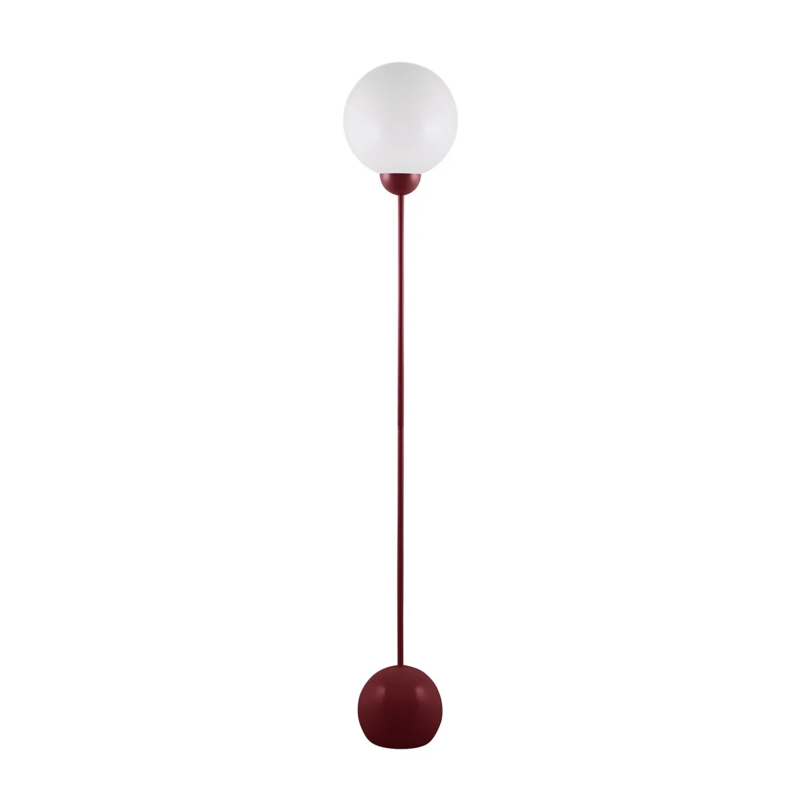 Globen Lighting Ripley -lattiavalaisin, viininpunainen lasi, 144 cm