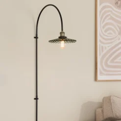 Globen Lighting seinälamppu COBBLER, vihreä, korkeus 150 cm, lasi