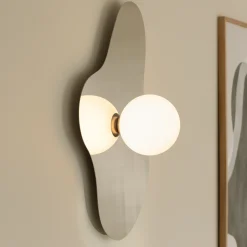 Globen Lighting seinävalaisin ILLUSION, kromi, lasi, 60 cm