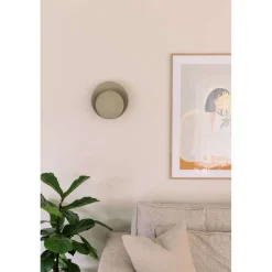 Globen Lighting seinävalaisin ORBIT, beige, Ø 30 cm