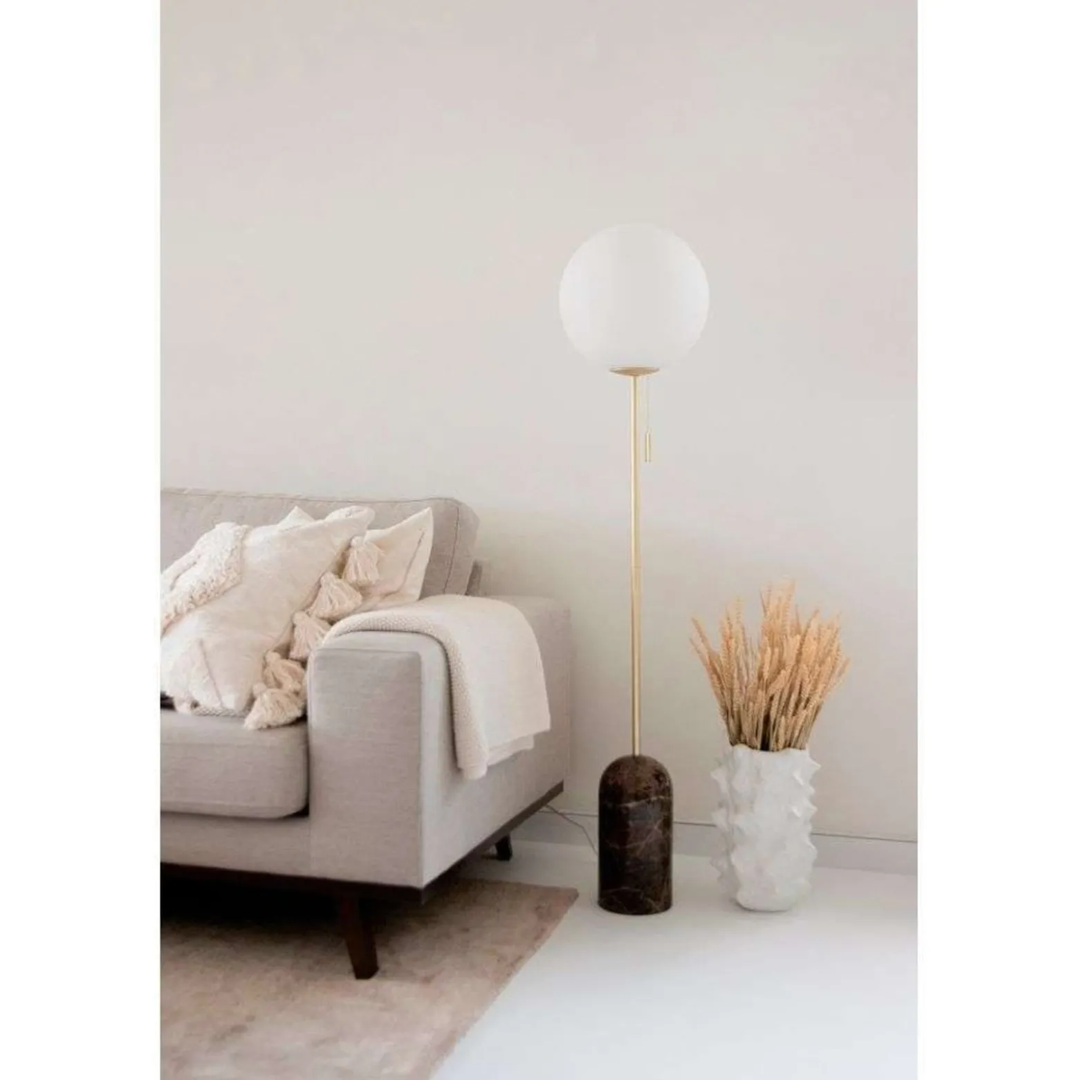 Globen Lighting Torrano-lattiavalaisin, ruskea, korkeus 145 cm