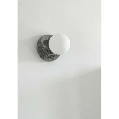 Globen Lighting Torrano -seinävalaisin, harmaa, Ø 13 cm, IP44
