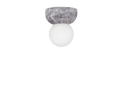 Globen Lighting Torrano -seinävalaisin, harmaa, Ø 13 cm, IP44