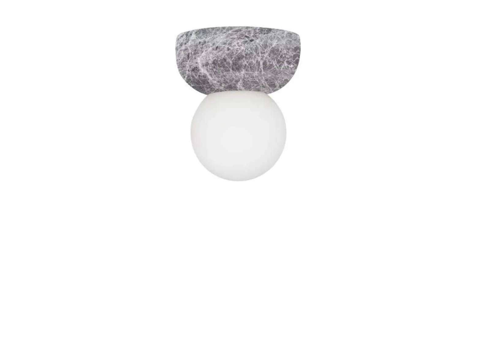 Globen Lighting Torrano -seinävalaisin, harmaa, Ø 13 cm, IP44